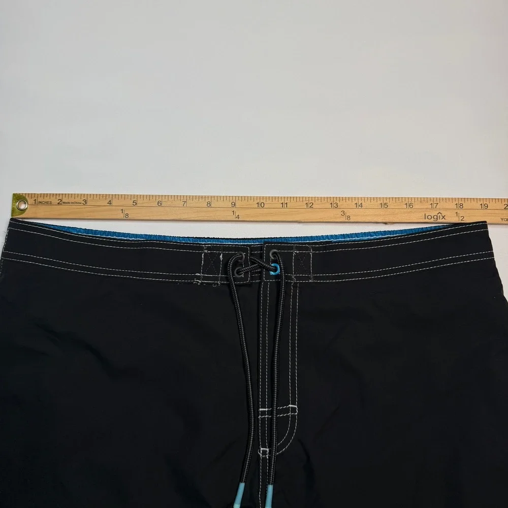 Tommy Bahama Mens XL Black Recycled Board Shorts Marlin Cargo Swim Trunk